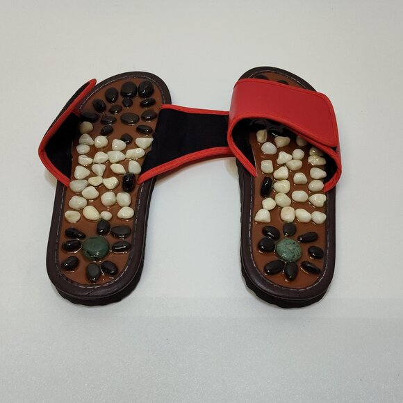 BYRIVER River Stone & Spa Massage Slipper Adjustable Unisex Size US 6/7 EUR 39 - Picture 5 of 8